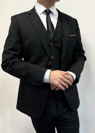TERNO NEGRO 3 PIEZAS SLIM FIT