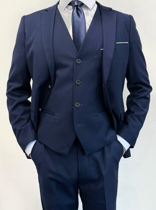 TERNO AZUL MARINO 3 PIEZAS SLIM FIT