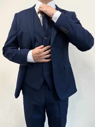 TERNO AZUL MARINO 3 PIEZAS SLIM FIT