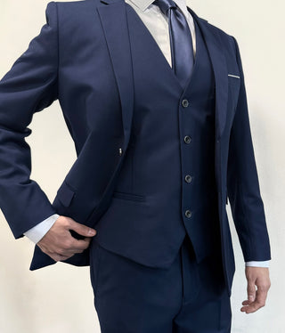 TERNO AZUL MARINO 3 PIEZAS SLIM FIT