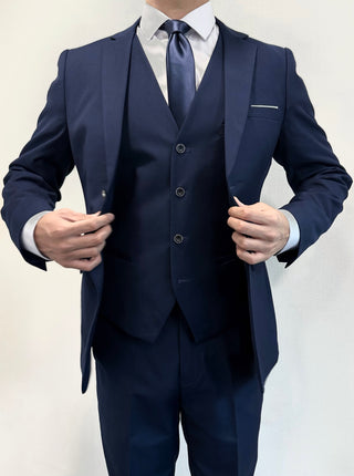 TERNO AZUL MARINO 3 PIEZAS SLIM FIT