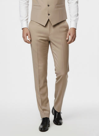 TRAJE 3 PIEZAS BEIGE